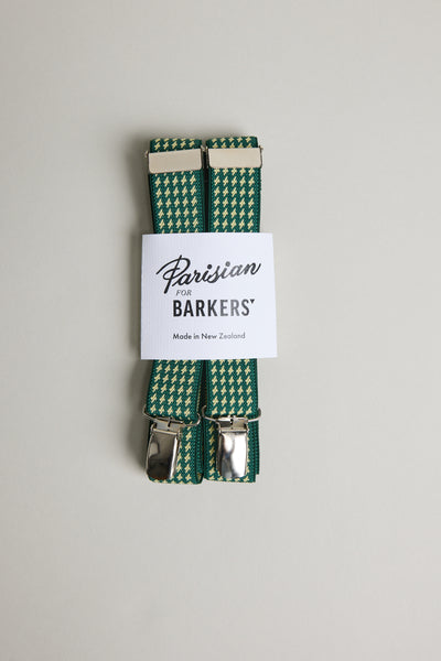 Parisian Geo Braces in green