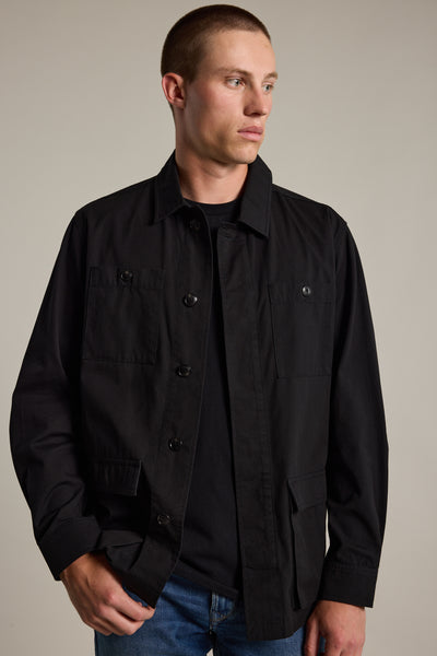 Barkers Damion Poplin Jacket in black, cotton