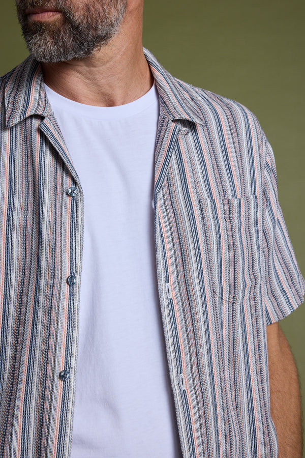 Barkers Thaxton Stripe Cuban Shirt, additional view