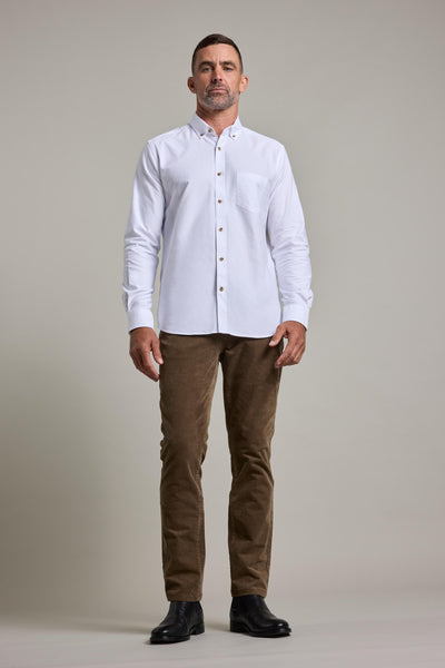 Barkers Langford 5-Pkt Cord Pants in taupe, straight fit, additional view