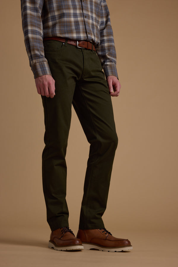 Barkers Beckett 5-Pocket Pant in olive, additional view