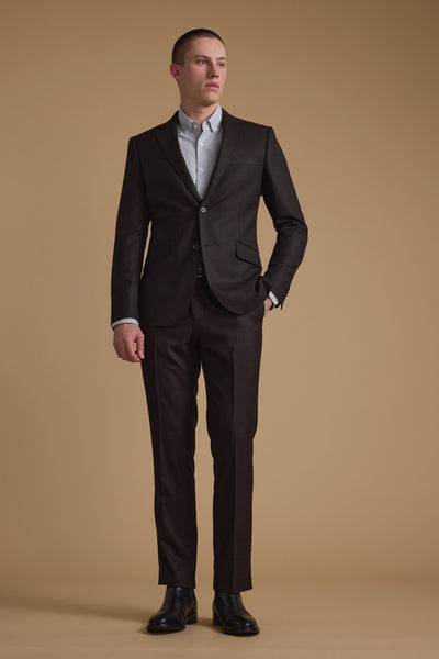 Barkers Moray Texture Suit Trouser in brown