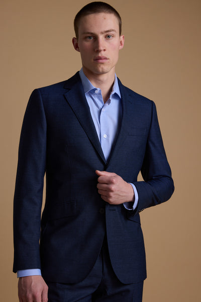 Barkers Wilkin Texture Suit Jacket in navy