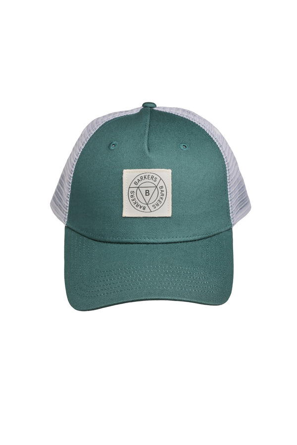 Barkers Maple Stamp Trucker Cap in teal