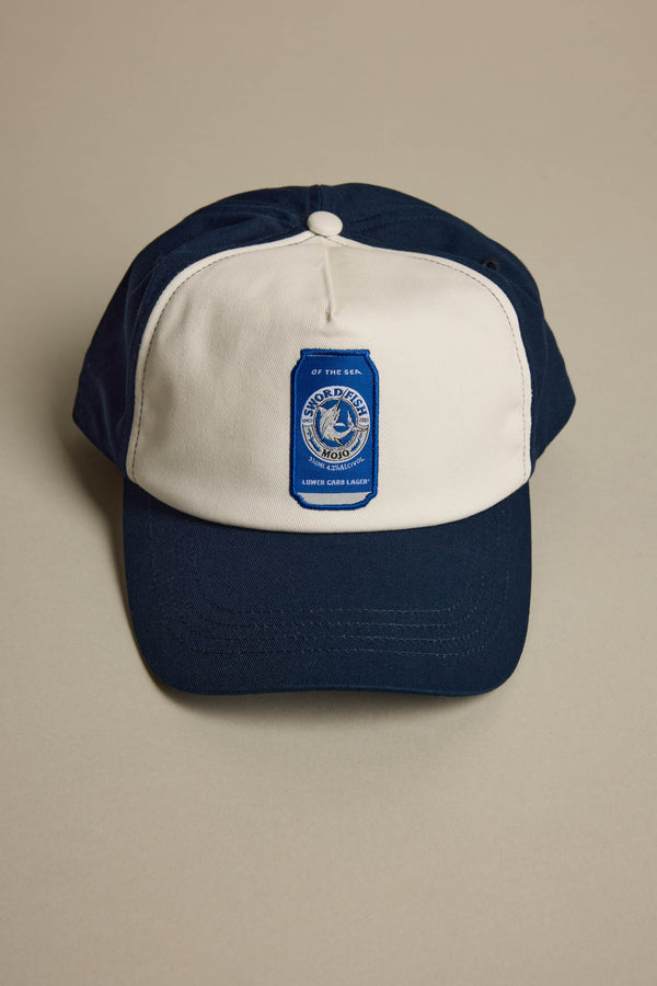 Swordfish Mojo Beercan Cap in blue/white, alternate view