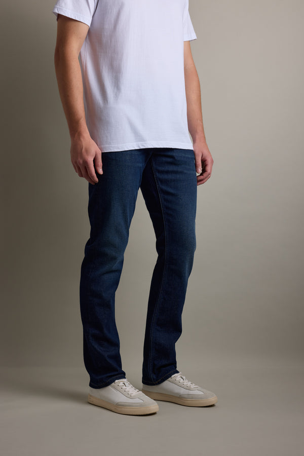 Barkers Wanderer Denim Straight Jean in dark indigo, alternate view