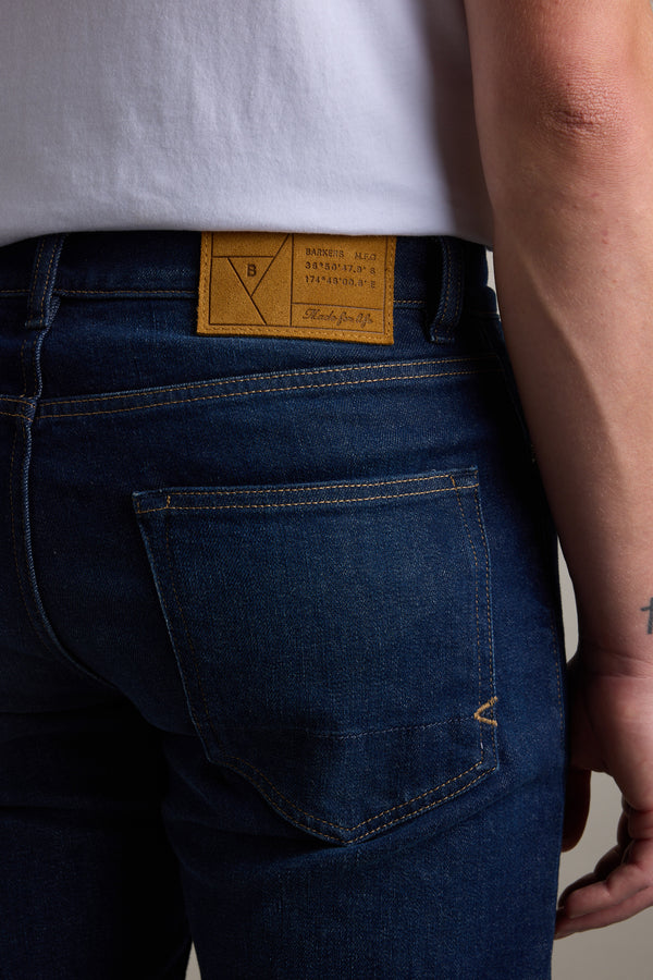 Barkers Wanderer Denim Straight Jean in dark indigo, additional view