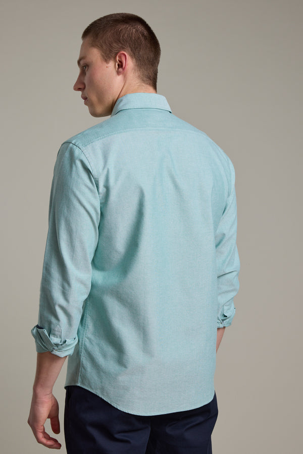 Barkers Thatcher Oxford Shirt in green, tailored fit, additional view