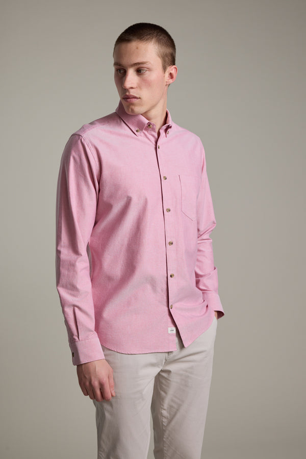 Barkers Thatcher Oxford Shirt in red, tailored fit, additional view