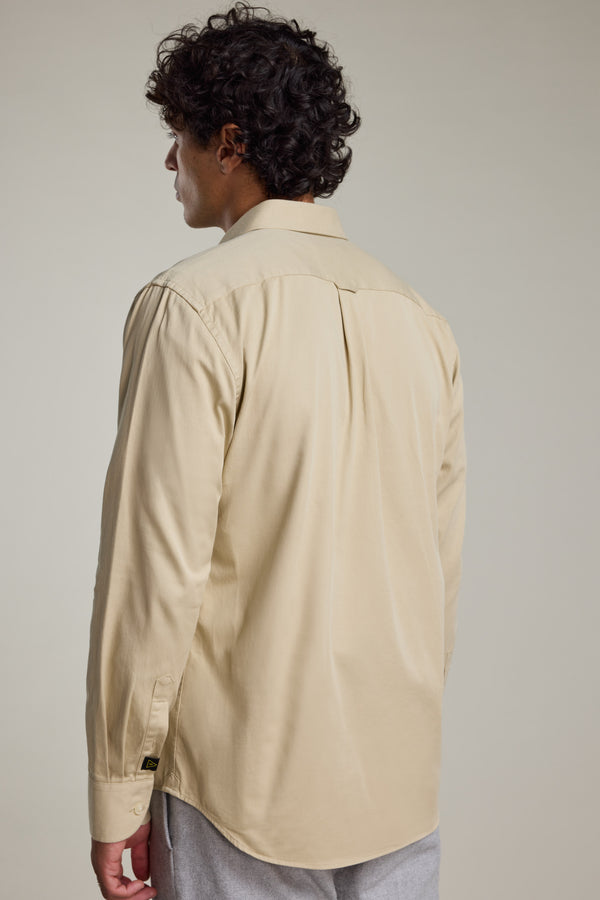 Barkers Chadwick Overshirt in cream, additional view