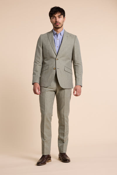 Barkers Pinewood Linen Pant in green