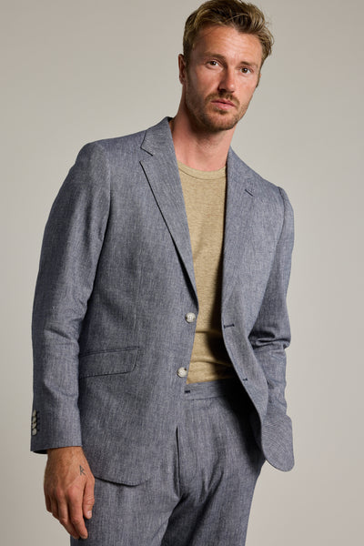 Barkers Paden Twill Blazer in navy, relaxed fit