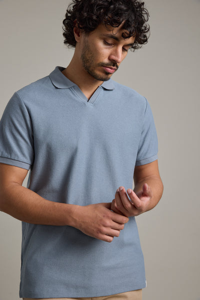 Barkers Winfield Textured Polo in steel