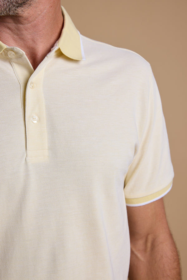 Barkers Birdie Pique Polo in yellow, cotton, additional view