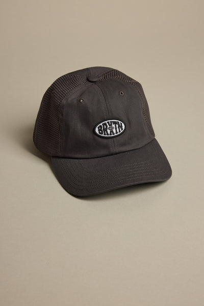 Brixton Largo NP LP Snapback Cap in charcoal, classic fit