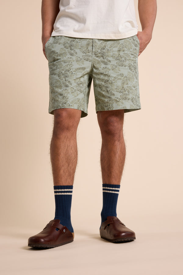 Barkers Jaired Print Short in khaki, additional view