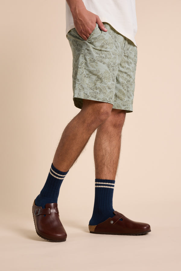 Barkers Jaired Print Short in khaki, additional view