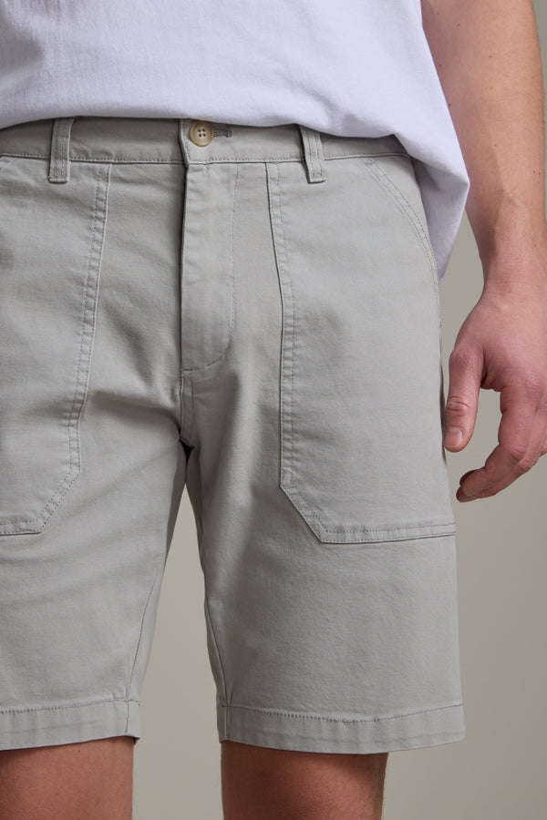 Barkers Tidal GD Utility Short in silver, modern fit, additional view