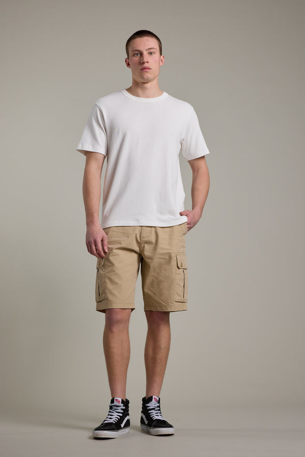 Barkers Astor Cargo Short in wheat, relaxed fit, alternate view