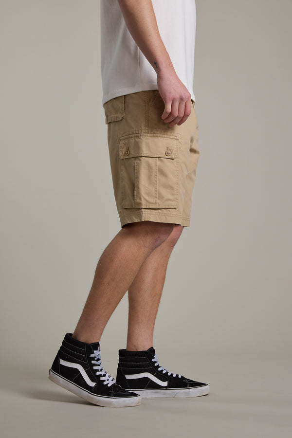 Barkers Astor Cargo Short in wheat, relaxed fit, additional view