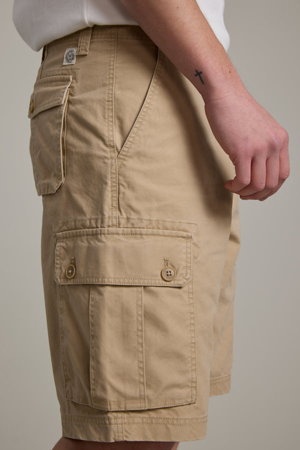 Barkers Astor Cargo Short in wheat, relaxed fit, additional view
