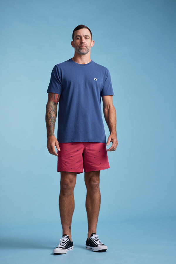 Barkers Crayfish Print Volley in berry, alternate view