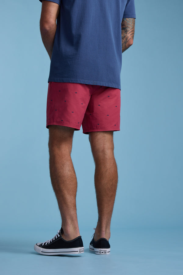 Barkers Crayfish Print Volley in berry, additional view