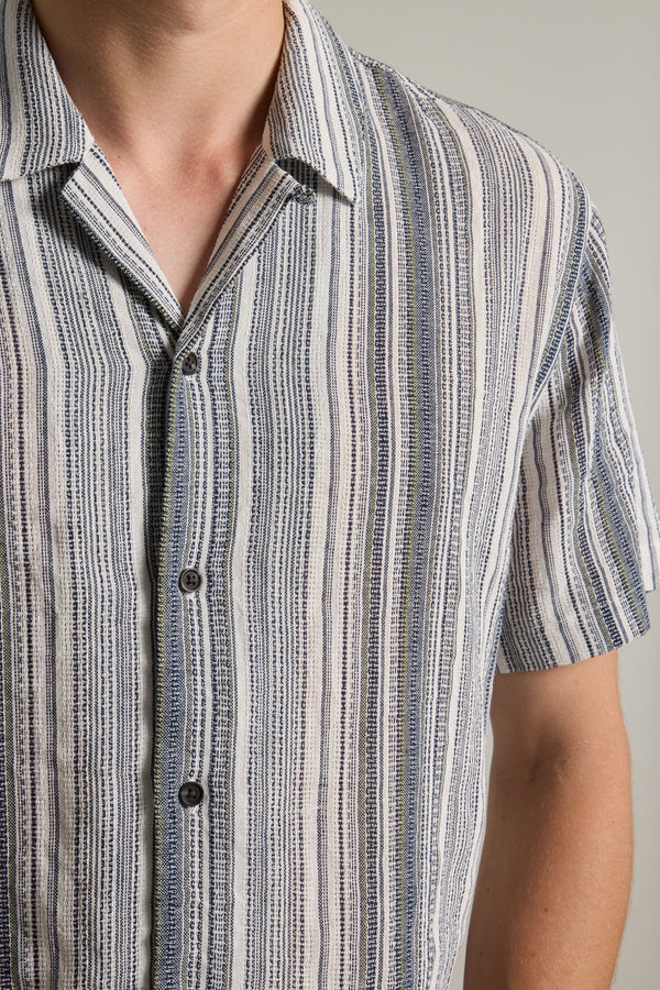 Barkers Cooper Stripe Cuban Shirt, cotton, additional view