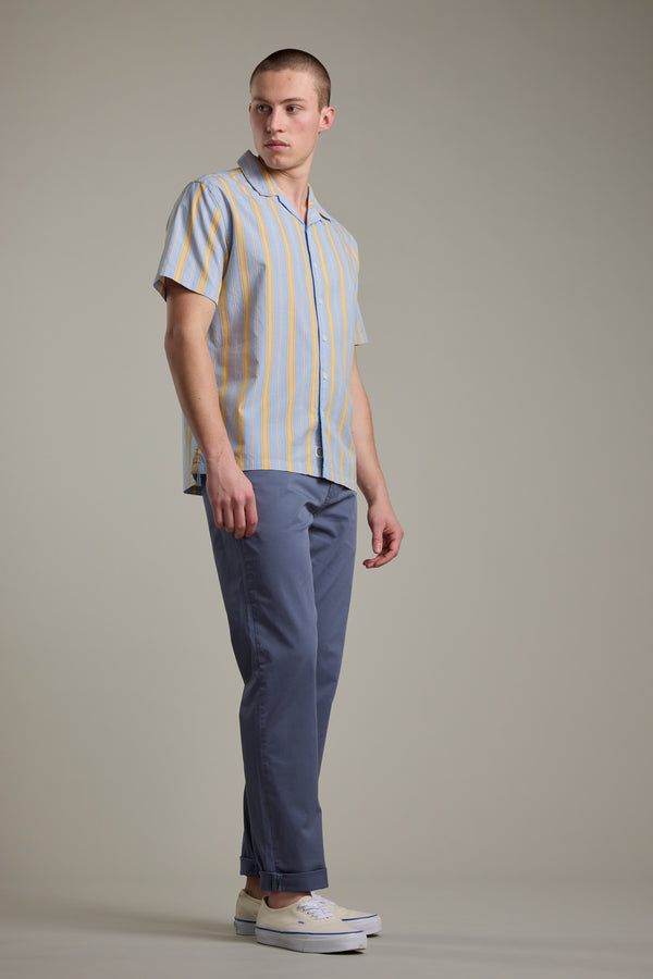 Barkers Welby Stripe Cuban Shirt, cotton, alternate view