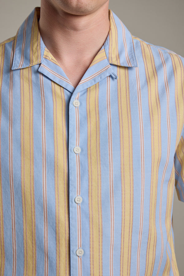 Barkers Welby Stripe Cuban Shirt, cotton, additional view