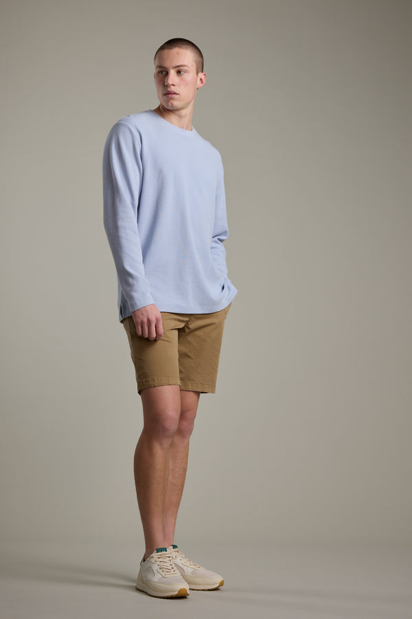 Barkers Avenue Waffle Crew in sky blue, additional view