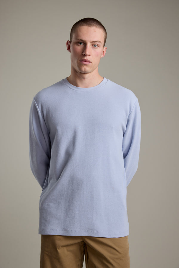 Barkers Avenue Waffle Crew in sky blue, additional view