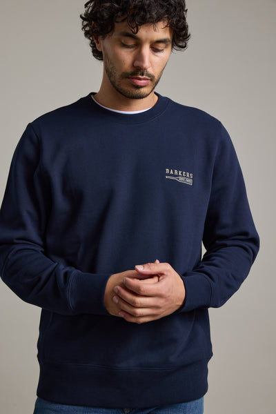 Barkers Regatta Crew in navy, relaxed fit