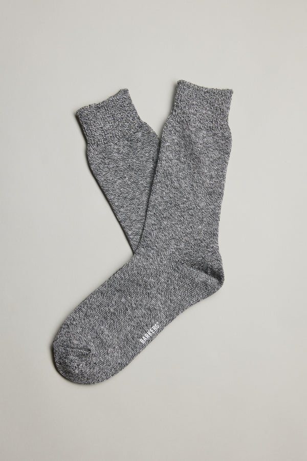 Barkers Crosby Twist-yarn Sock in black