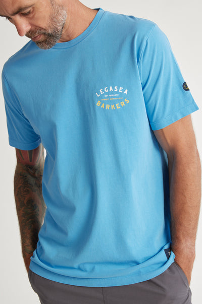 Legasea Fish For The People Tee in sky, relaxed fit
