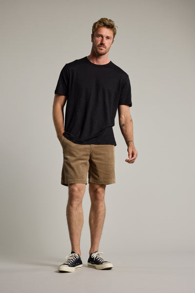 Barkers Lennox Cord Weekend Short in taupe