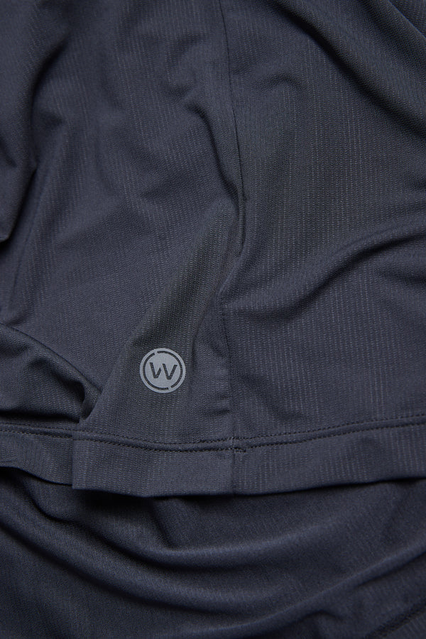 WearEver Pulse Long Sleeve Tee in black, flat lay