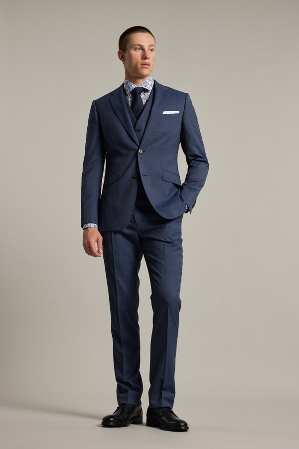 Barkers Yeaton Texture Suit Jacket in blue, additional view