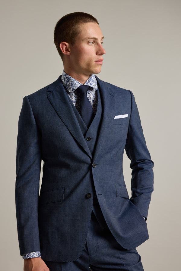 Barkers Yeaton Texture Suit Jacket in blue