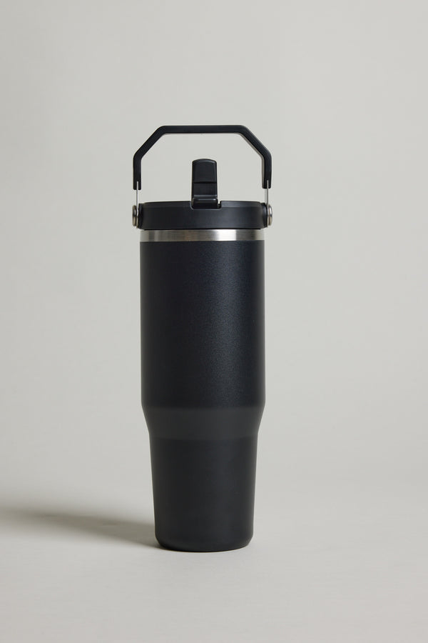 Stanley The IceFlow Flip Straw Tumbler 30 OZ in black, alternate view