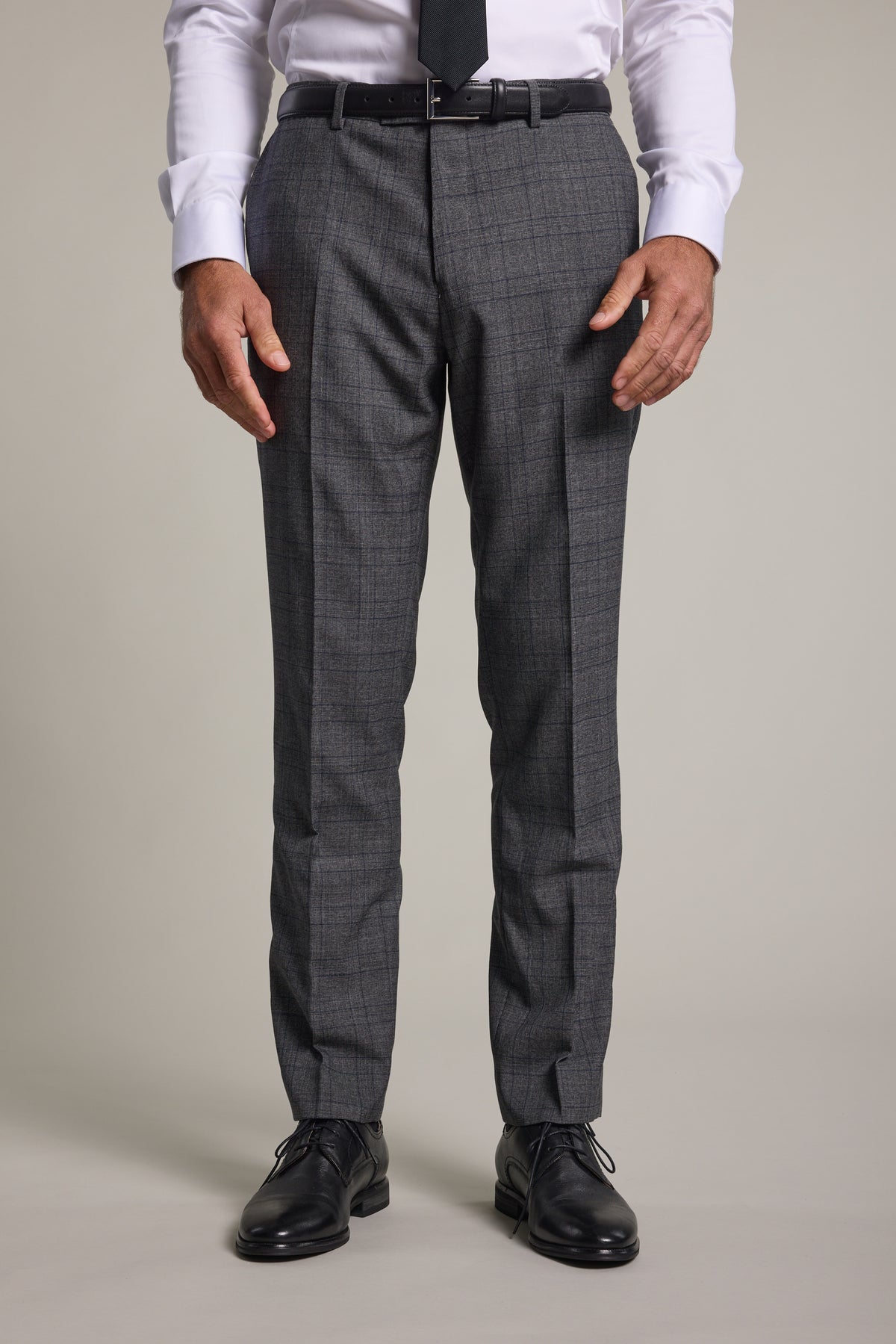 Barkers Vernon Check Suit Trouser in char marl, additional view