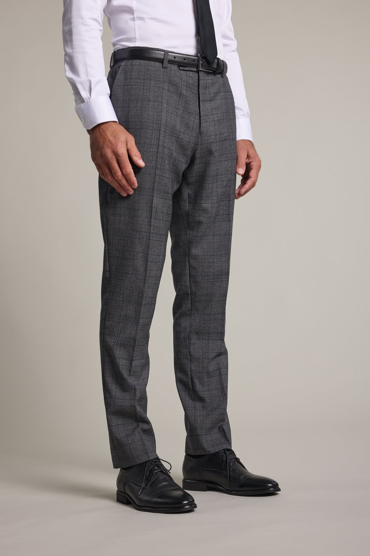 Barkers Vernon Check Suit Trouser in char marl, additional view