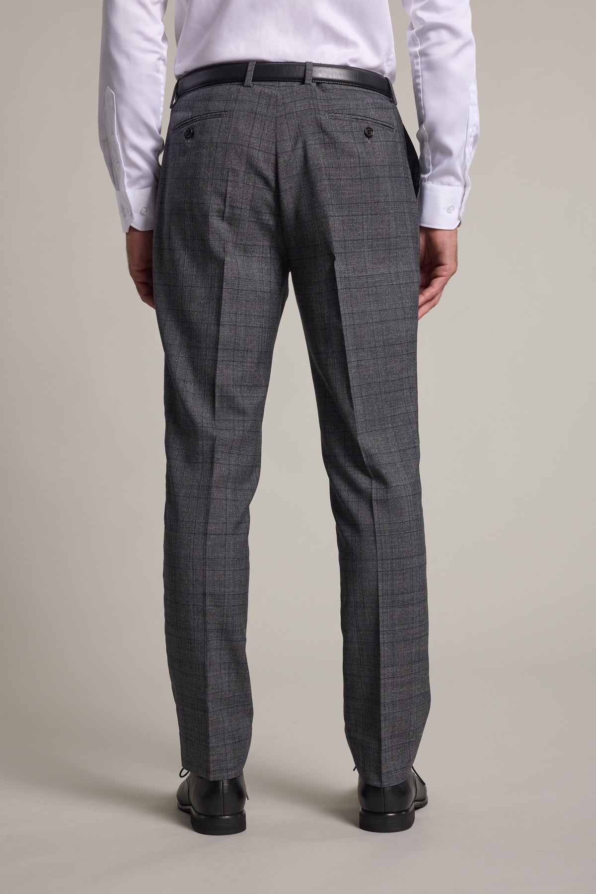 Barkers Vernon Check Suit Trouser in char marl, additional view