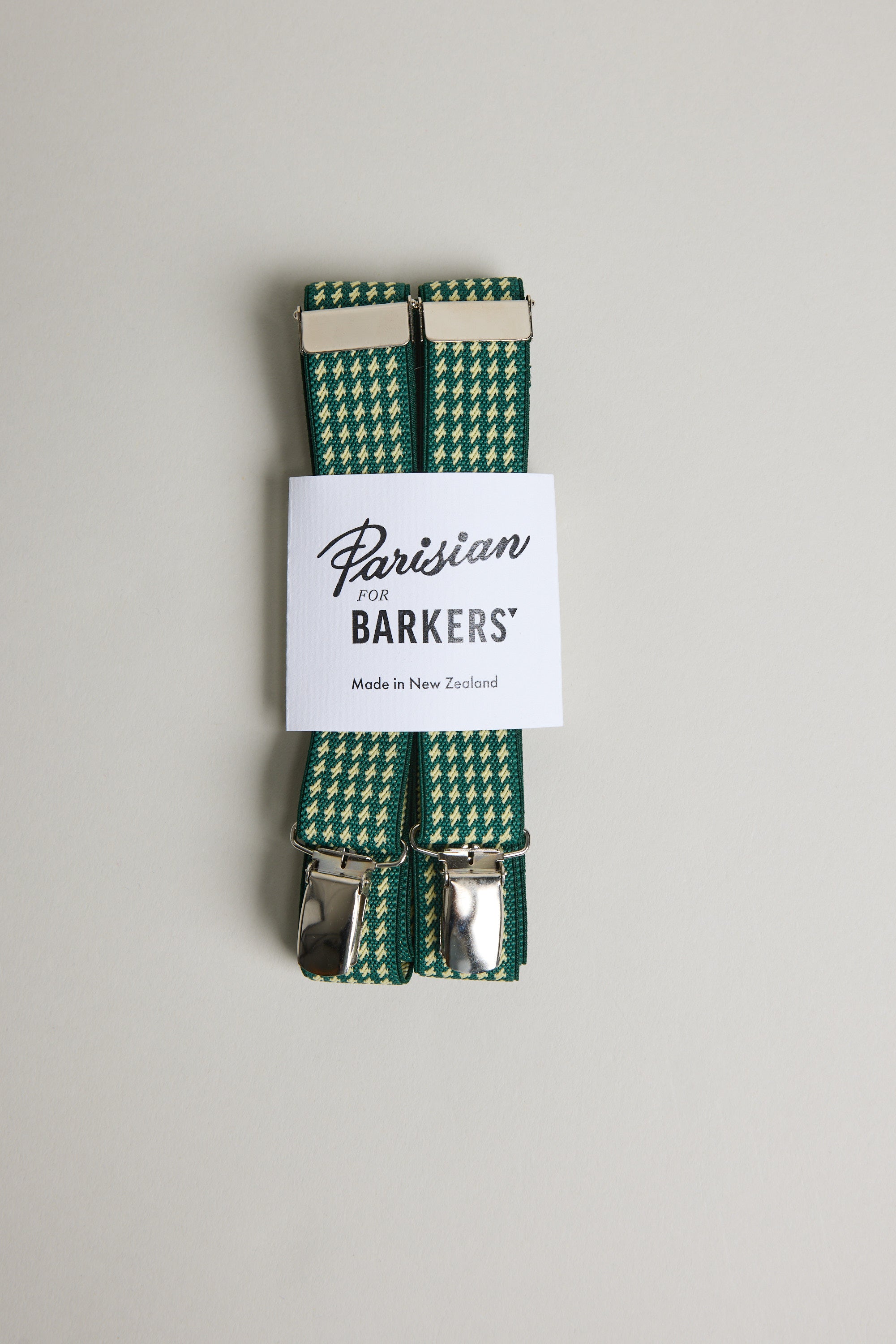 Parisian Geo Braces in green