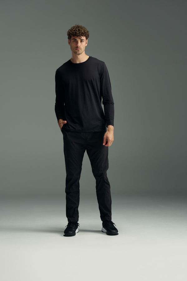 WearEver Pulse Long Sleeve Tee in black, additional view