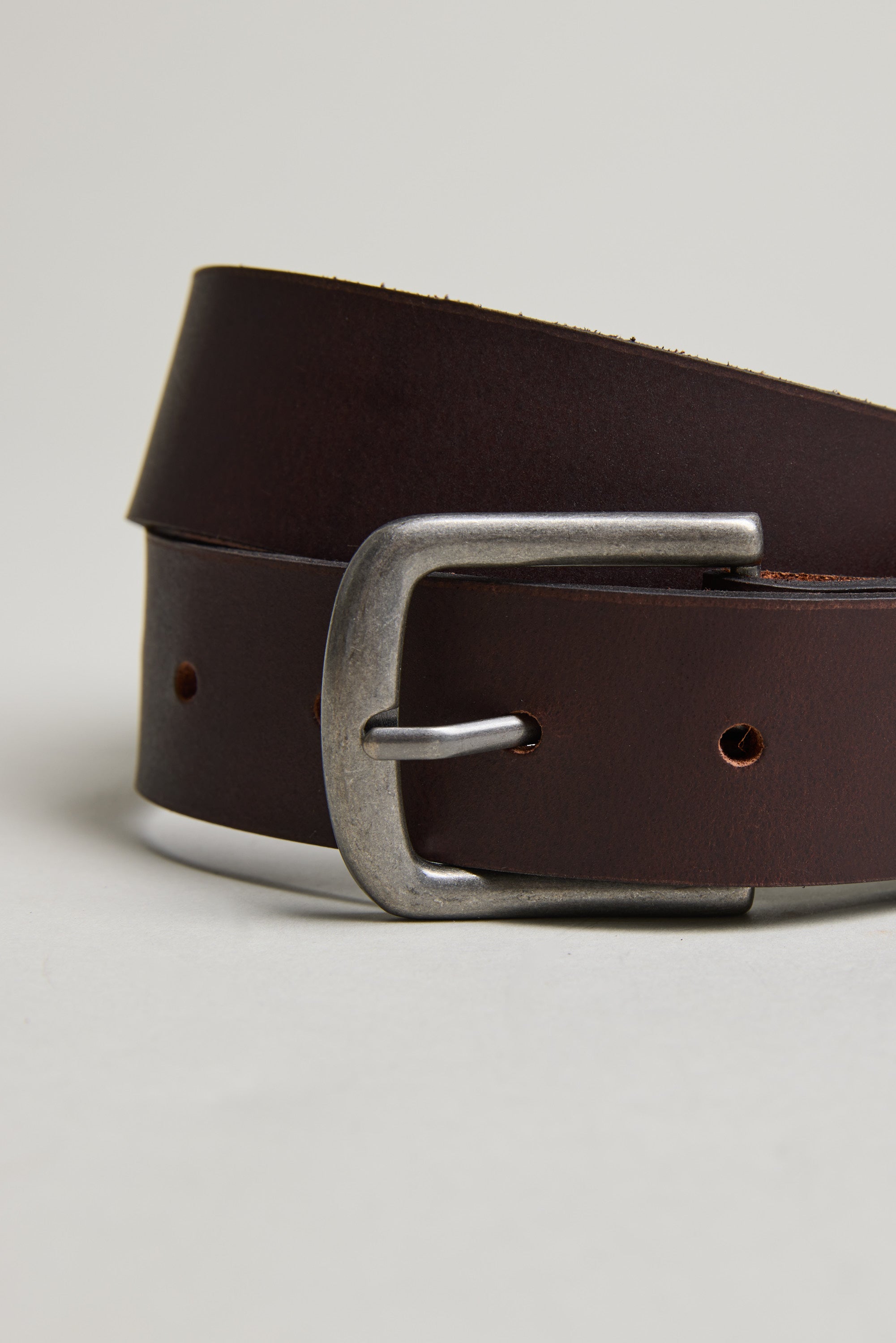 Barkers Acre Leather Belt in brown, additional view
