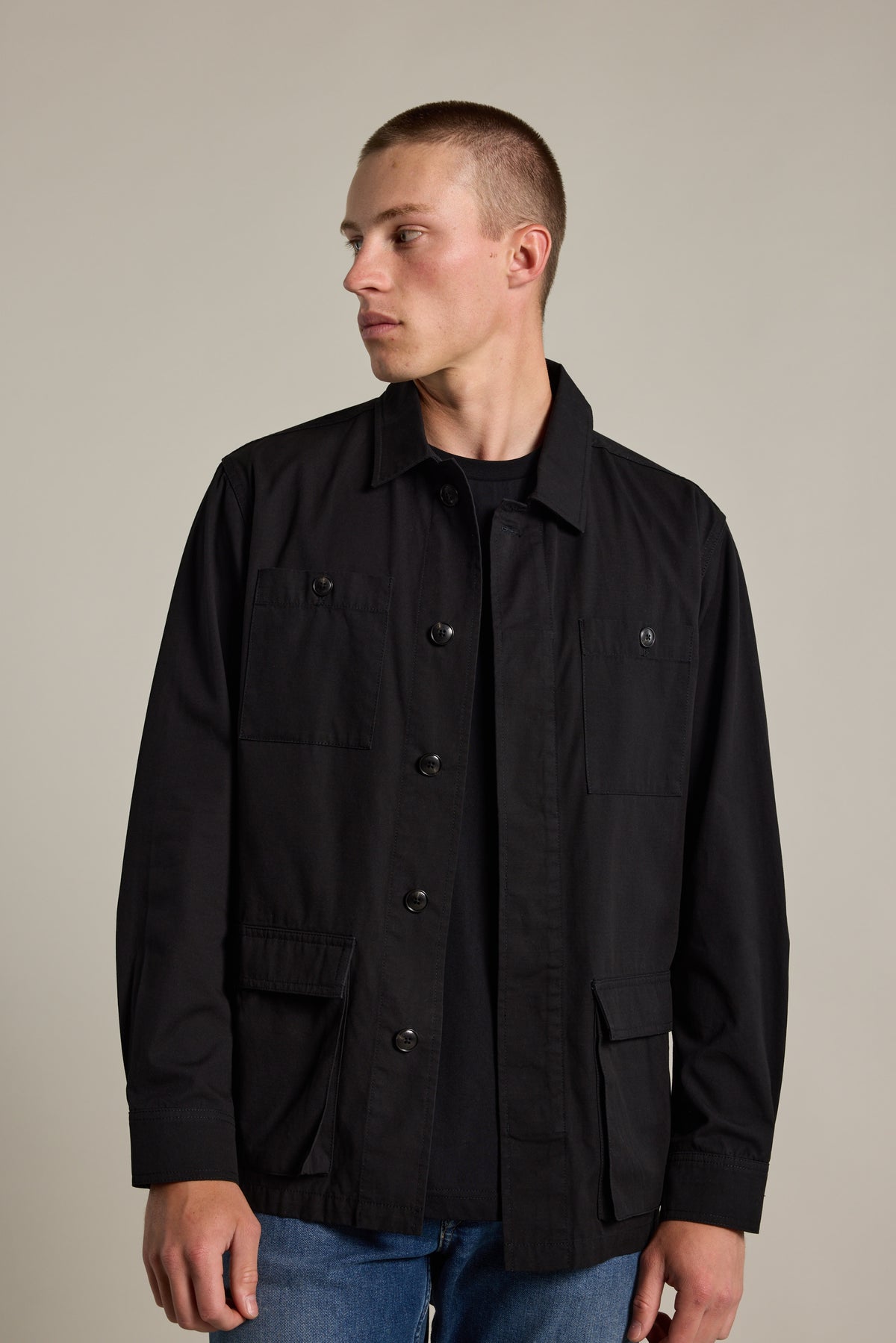 Barkers Damion Poplin Jacket in black, cotton, additional view