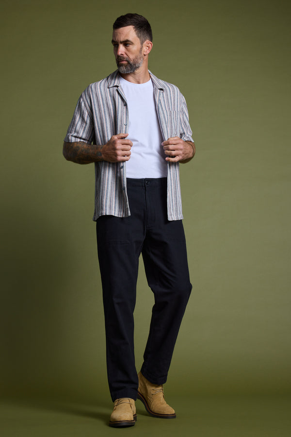 Barkers Thaxton Stripe Cuban Shirt, alternate view