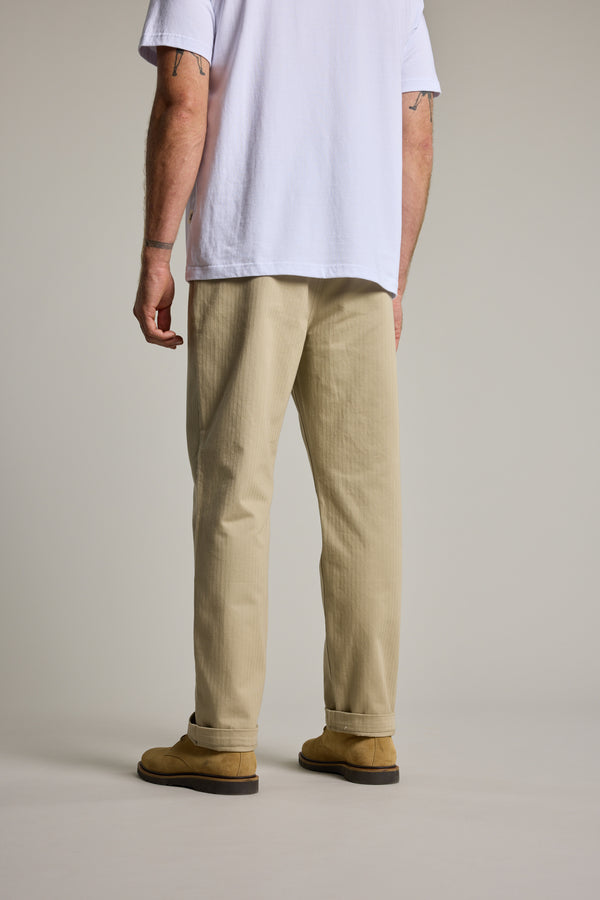 Barkers Wadley Twill Pant in stone, relaxed fit, additional view
