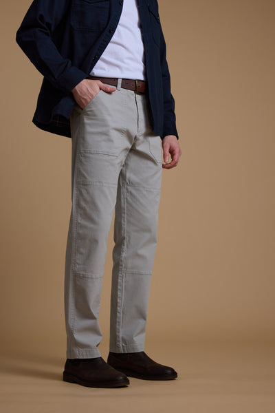 Barkers Tidal GD Utility Pant in silver, tapered fit